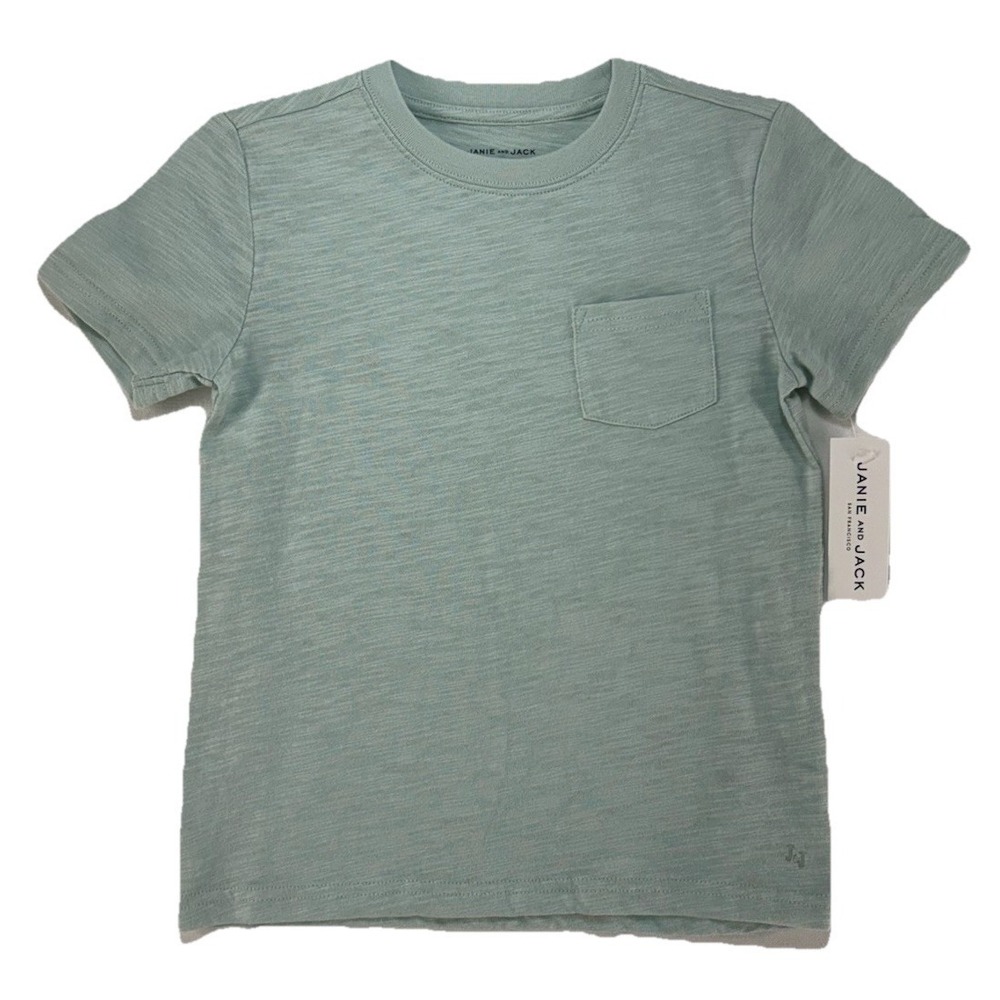 Janie And Jack Boy's Light Blue Season T-shirt Size Small Cotton NWT